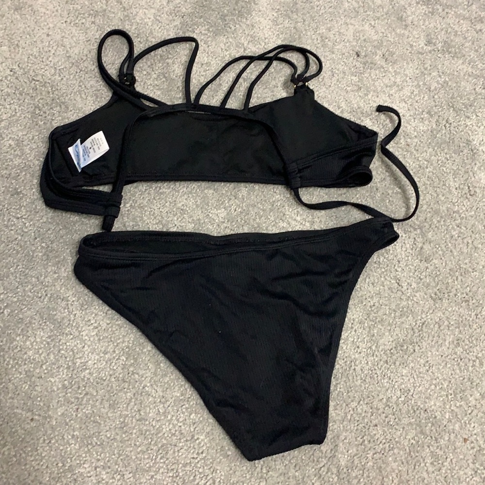 Black Ribbed Bikini - Picture 7 of 7